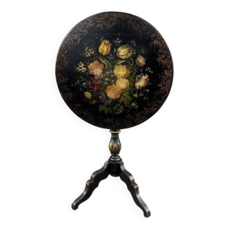 Napoleon III Hand Painted Guéridon Table, 19th Century