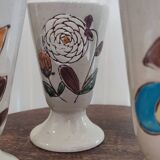 Mazagrans Mugs X 4 in glazed stoneware from the 70s