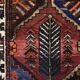 Vintage handwoven Hamadan oriental rug, Middle East, 1960s.