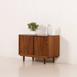 Danish small rosewood sideboard attributed to Hundevad, 1960s
