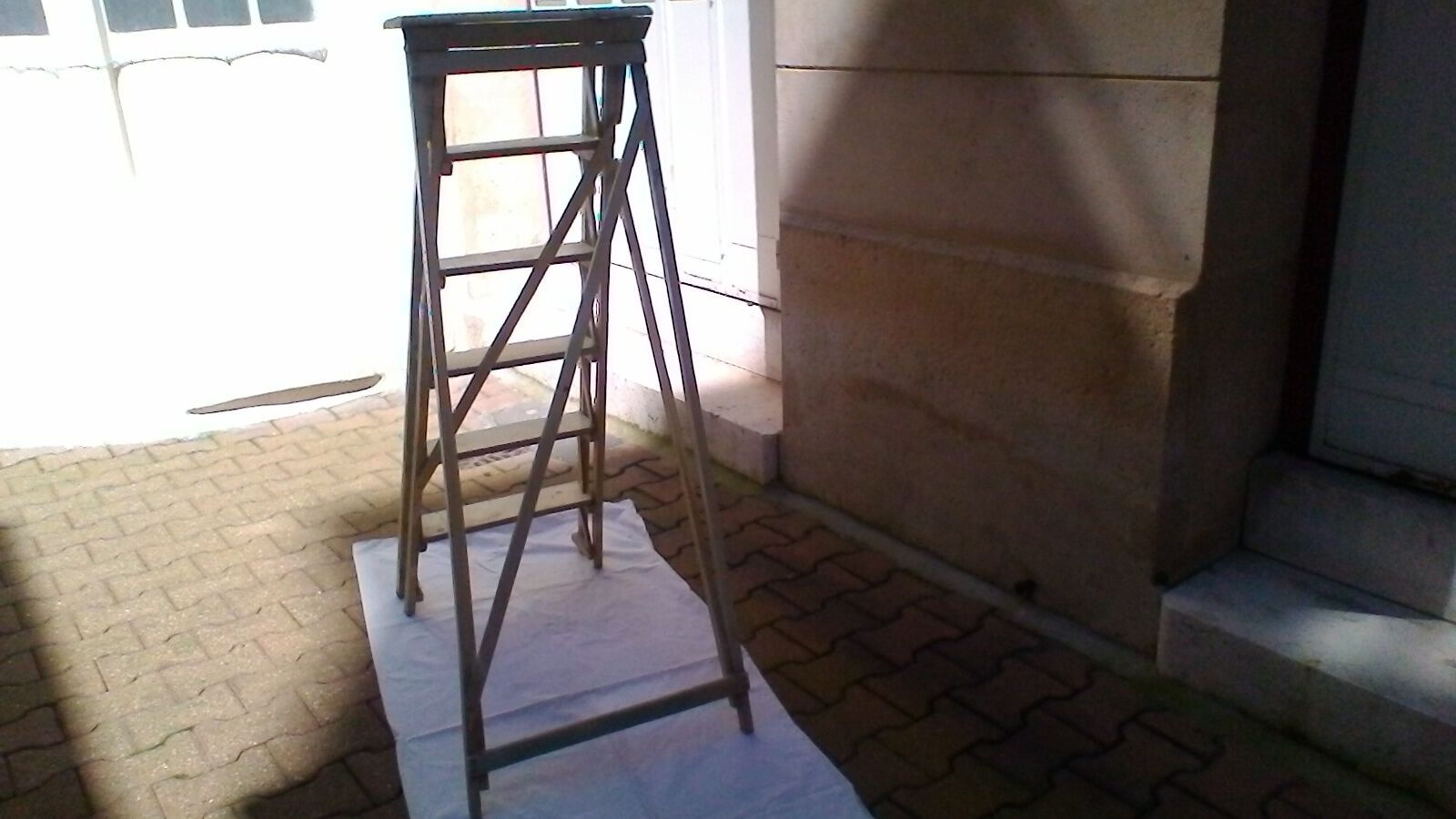 Vintage painter stepladder 6 steps