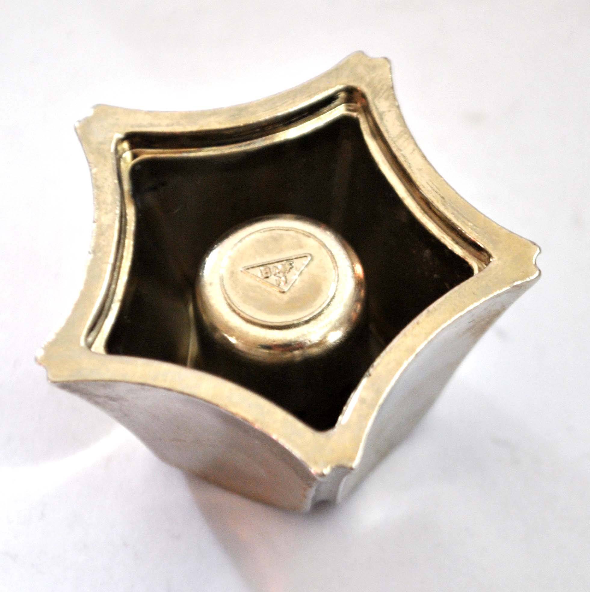 Set of 3 DESIGN BMF modular candle holders in silver metal 1970