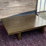 Green laqué coffee table