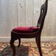 Set of 6 Restoration period chairs in mahogany and threads