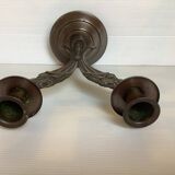 Candle holders in the shape of art deco butterfly wings