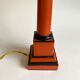 Foot and lampshade painted metal, fabric cable 2 m