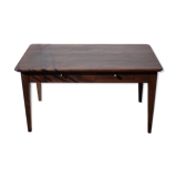 Farm table pear wood, old wood table, table 2 drawers, kitchen, countryside, chalet