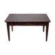 Farm table pear wood, old wood table, table 2 drawers, kitchen, countryside, chalet
