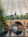 Tableau HSP "Bridge of Paris Lovers" Notre Dame signed around 1950