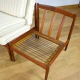 3 Chauffeuses Formant Banquette Danoise de Grete Jalk Édition Glostrup 1960