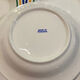 4 hollow faience plates with stripes made in Romania