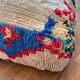 Large Bohemian Moroccan Berber Ottoman Colorful Beige Multicolored