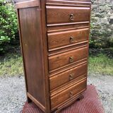 Vintage oak chest of drawers with 5 drawers