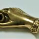 hand bronze art paperweight pen holder early XXth