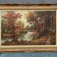 M. van Eys “River landscape”. Oil on canvas.