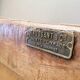 Ancien table billot de boucher trussant & cie, 1960