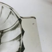 Art Deco pressed moulded glass bowl made in France