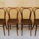 Set of 4 chairs Bistro, model n ° 55, by Jacob and Josef kohn