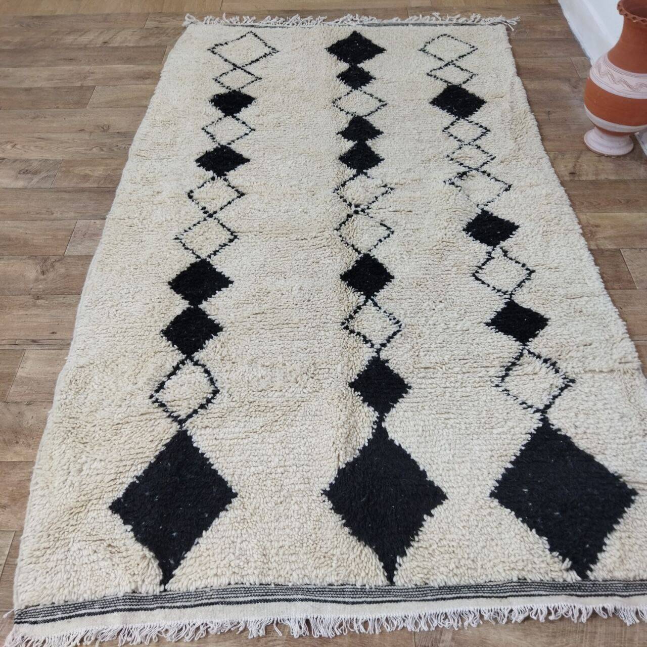 Handmade Moroccan Berber Rug 252 X 145 CM