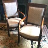 Paire de fauteuils d’époque directoire en acajou