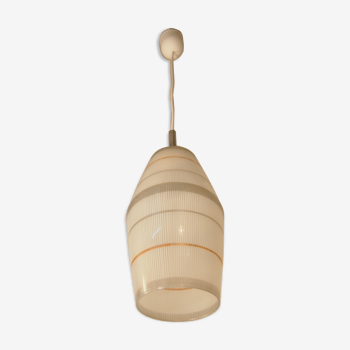 Suspension lanterne Lunel texture mid century