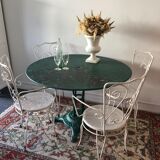 Old patinated bistro table