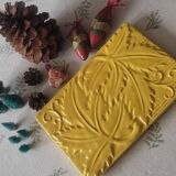 Dessous de plat vintage - jaune d'or