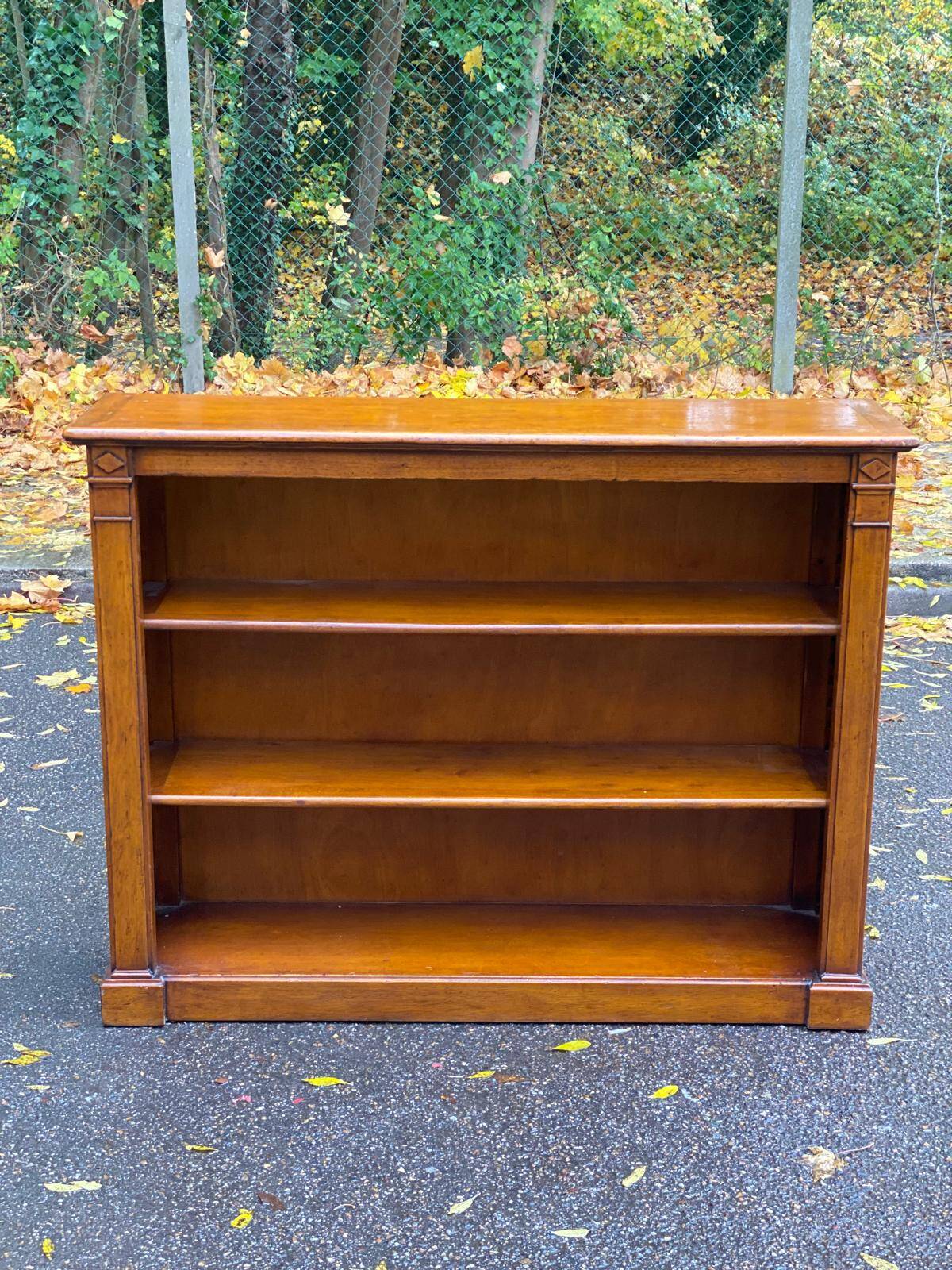 Vintage 19th Century Solid Oak Bookshelf