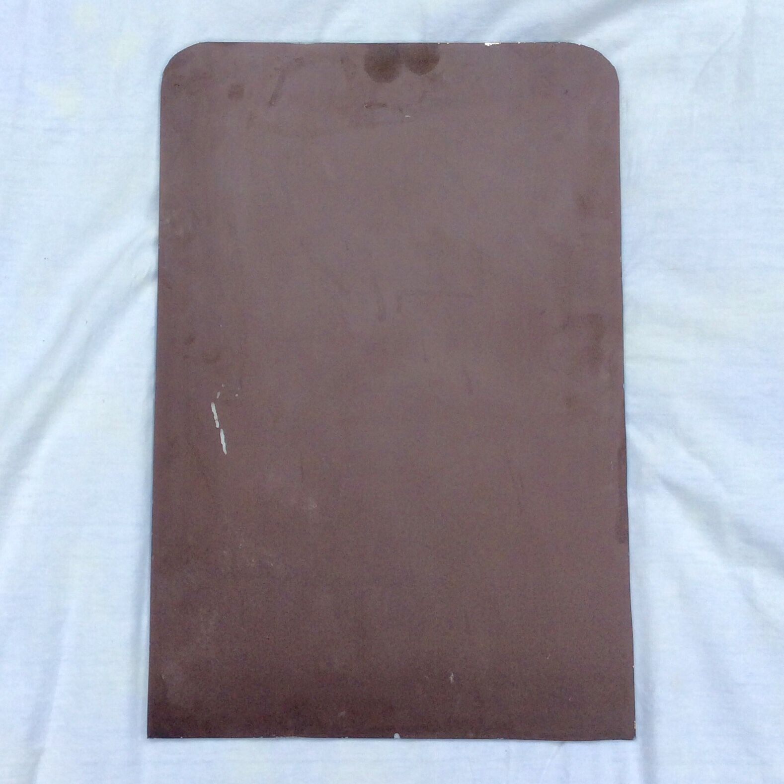 Old beveled mirror with lead or mercury stitched dimension: height -72.5cm- width -48.5cm-