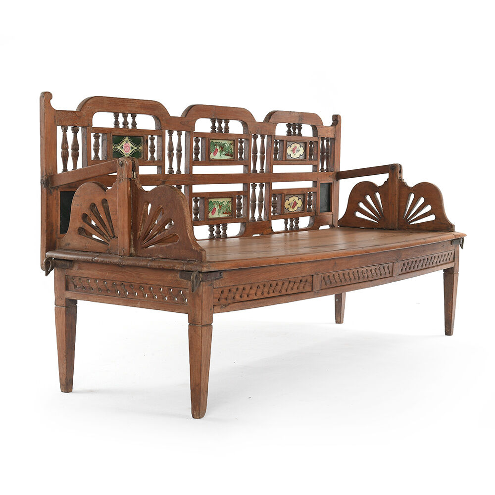 Transformable wooden bench