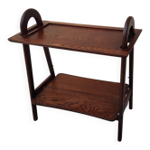 Vintage wooden side table servant from the 1950s.