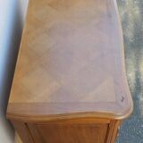 2-drawer chest of drawers in varnished wood