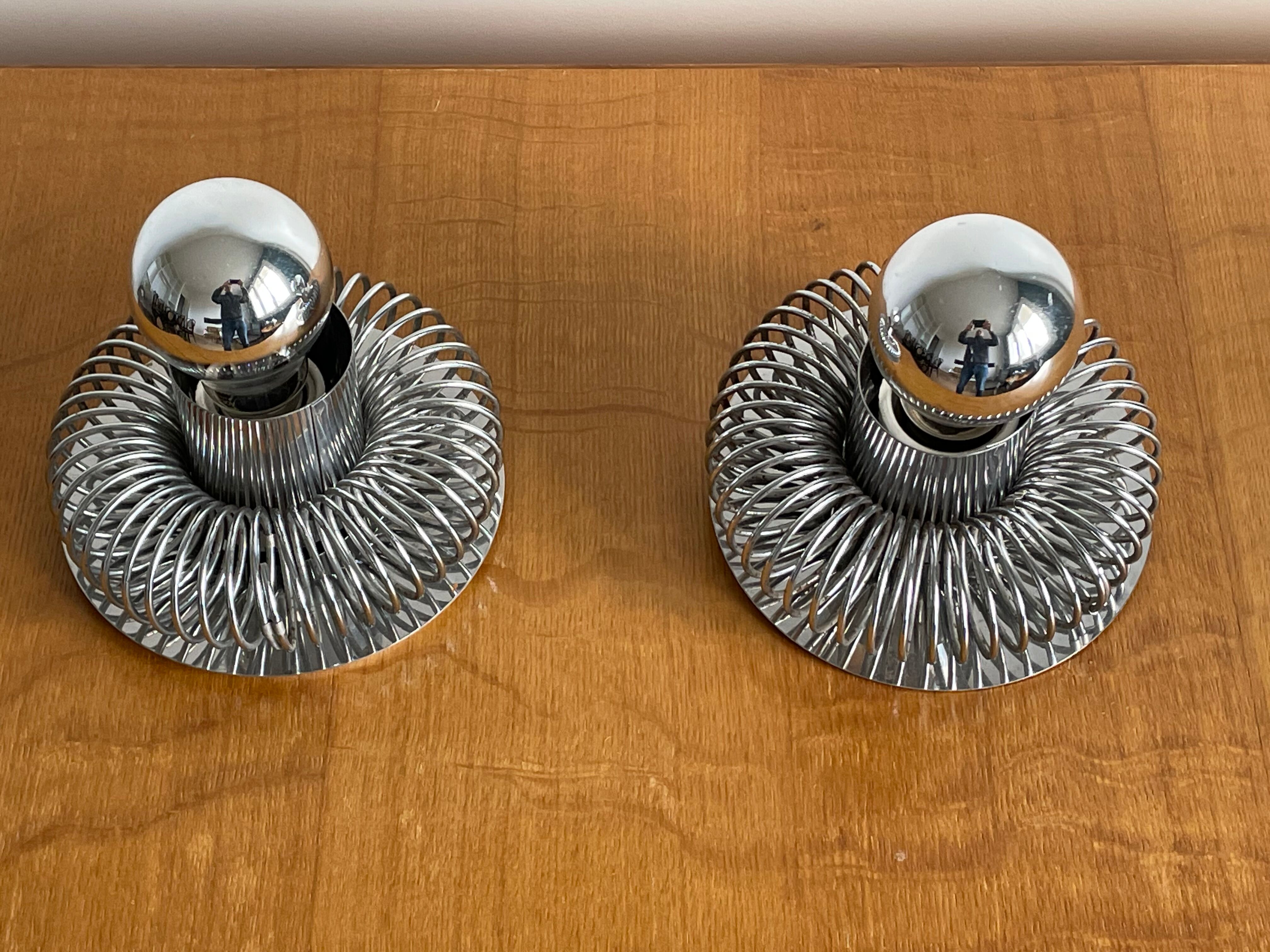 Pair of wall lamps by andrea lazzari