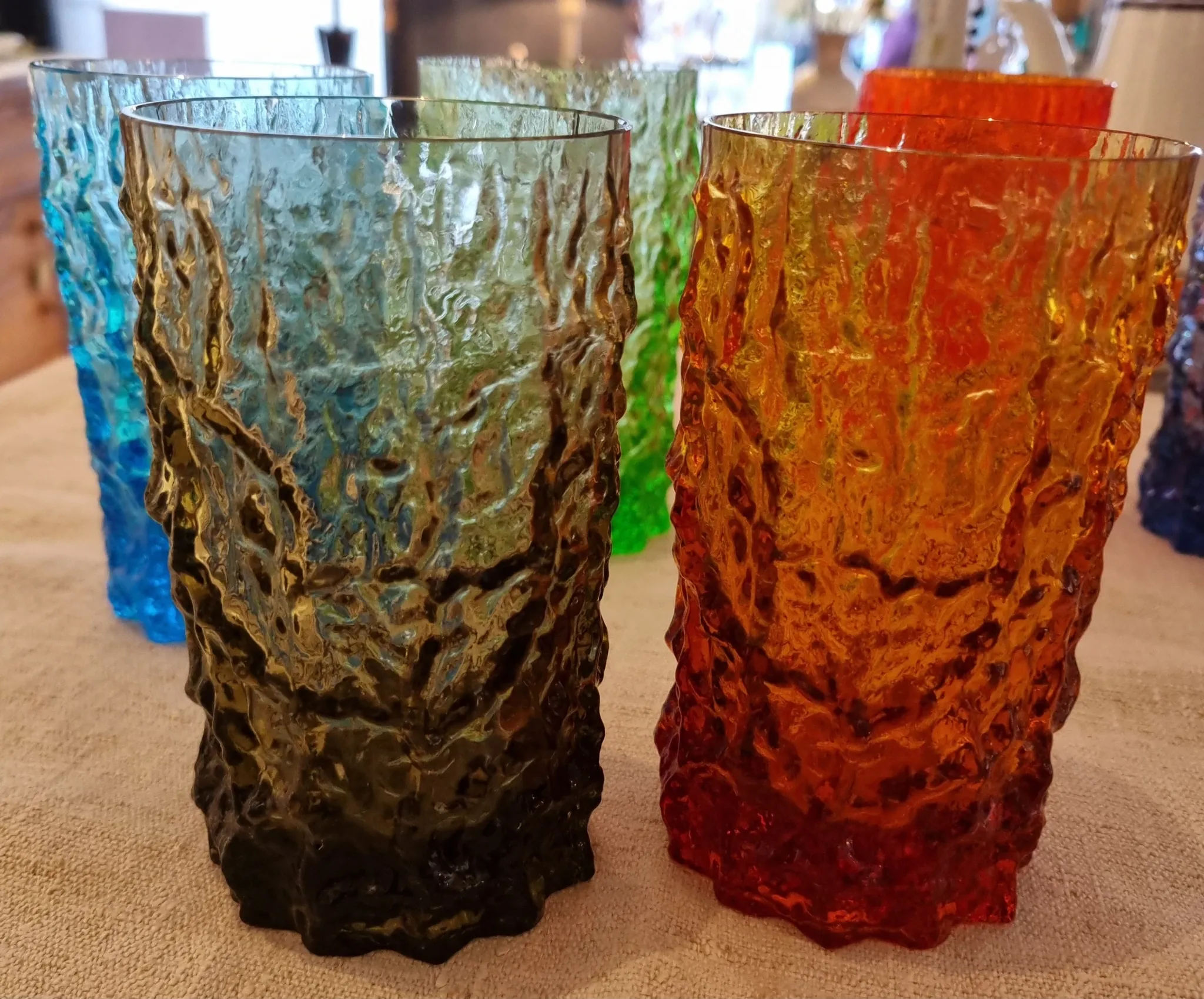 Set of 6 Geoffrey Baxter glasses
