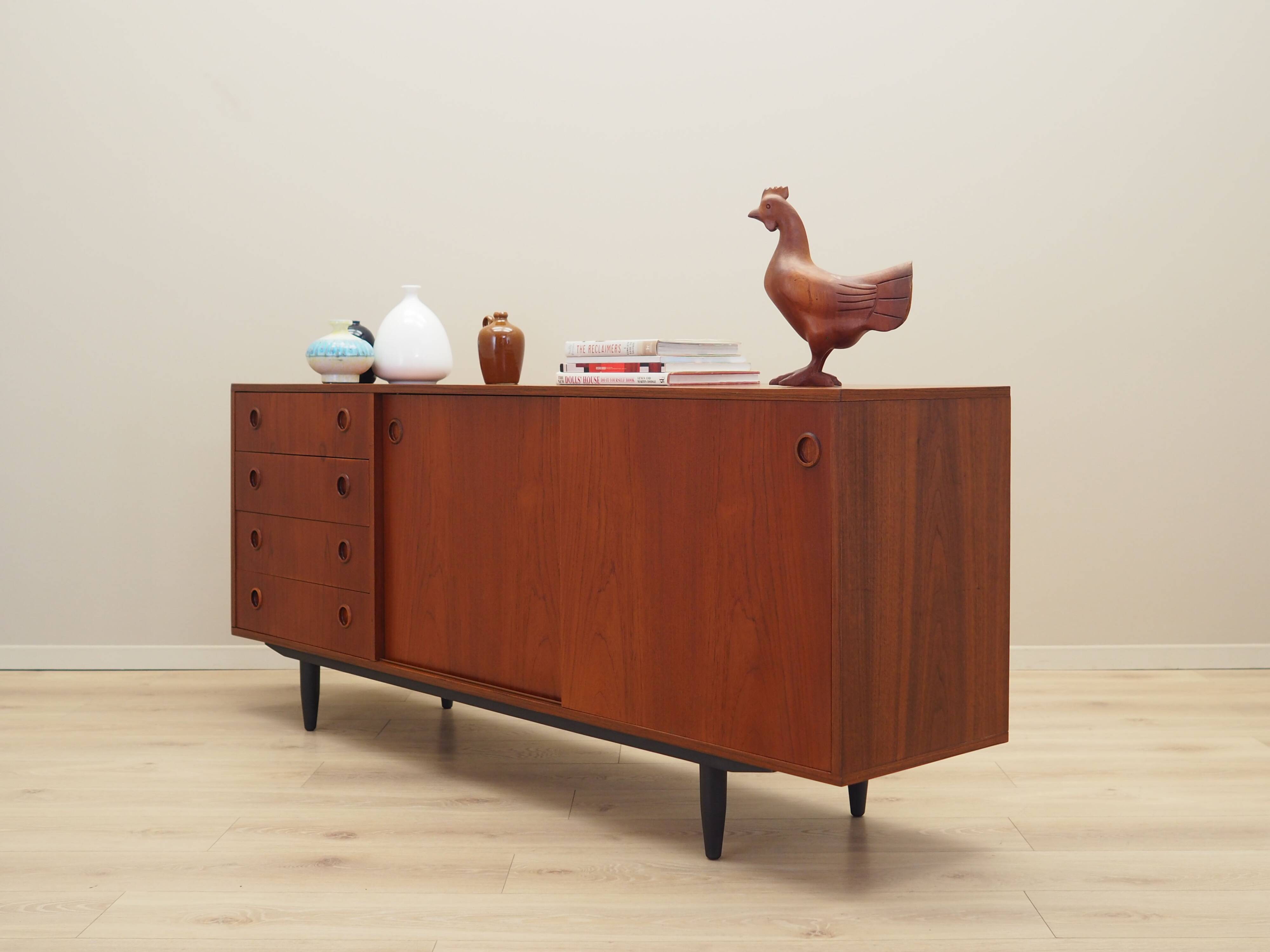Teak sideboard, Danish design, 1970s, production: Denmark