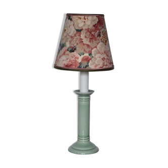 Vintage Kotska foot lamp and English floral fabric lampshade