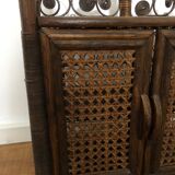 Vintage rattan shelf
