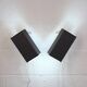 Pair of grey and white wall sconces by Preben Dahl for H. F. Belysning, 1960s