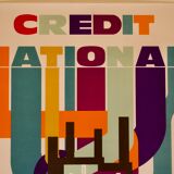 Poster by Jean Gadaud - Credit National Loan for Industry - 1970s