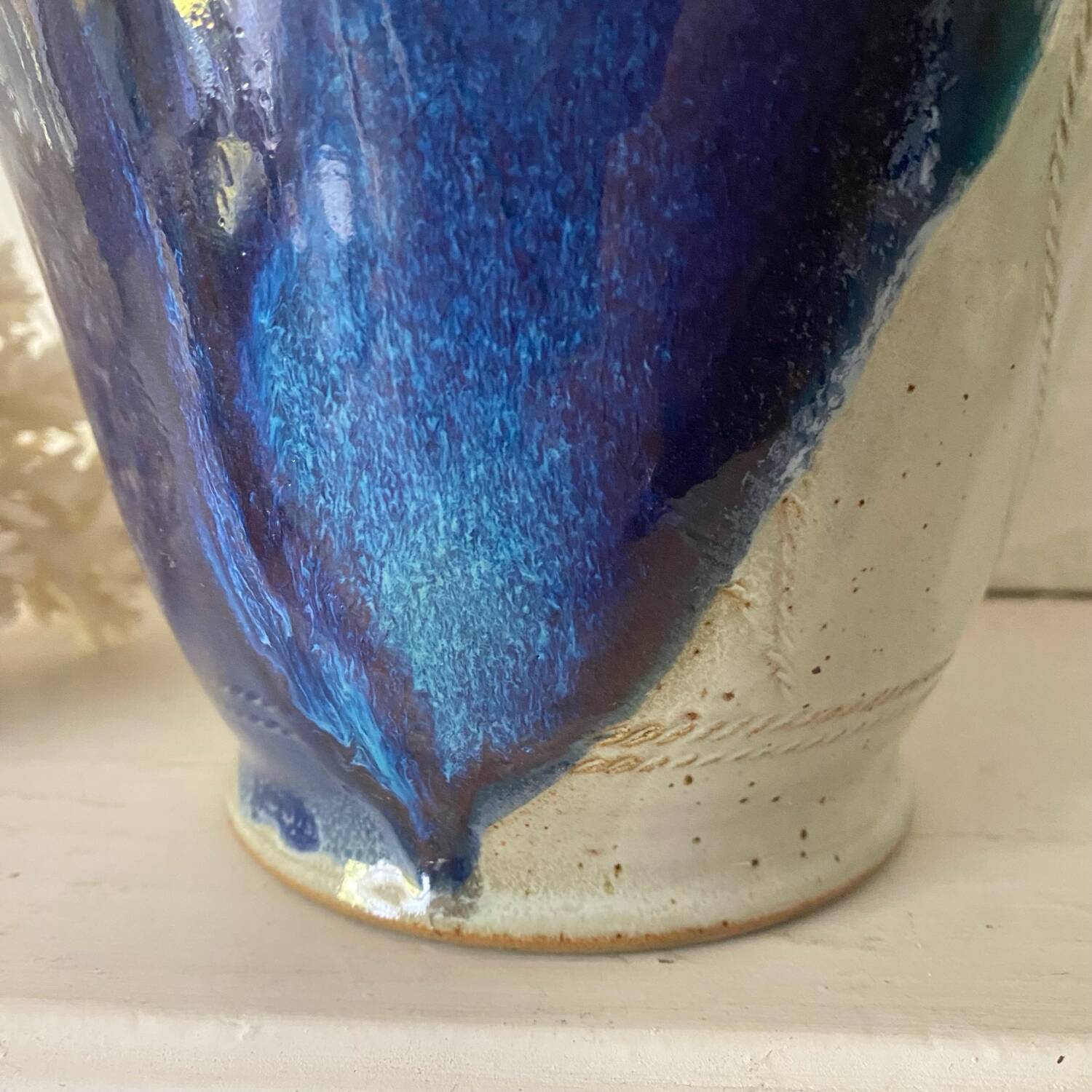 Signed ceramic vase