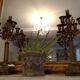 Napoleon III candelabra chandeliers in bronze and marble