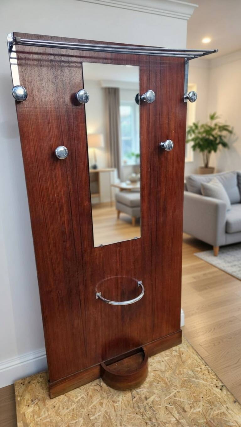 Art Deco wall coat rack wardrobe