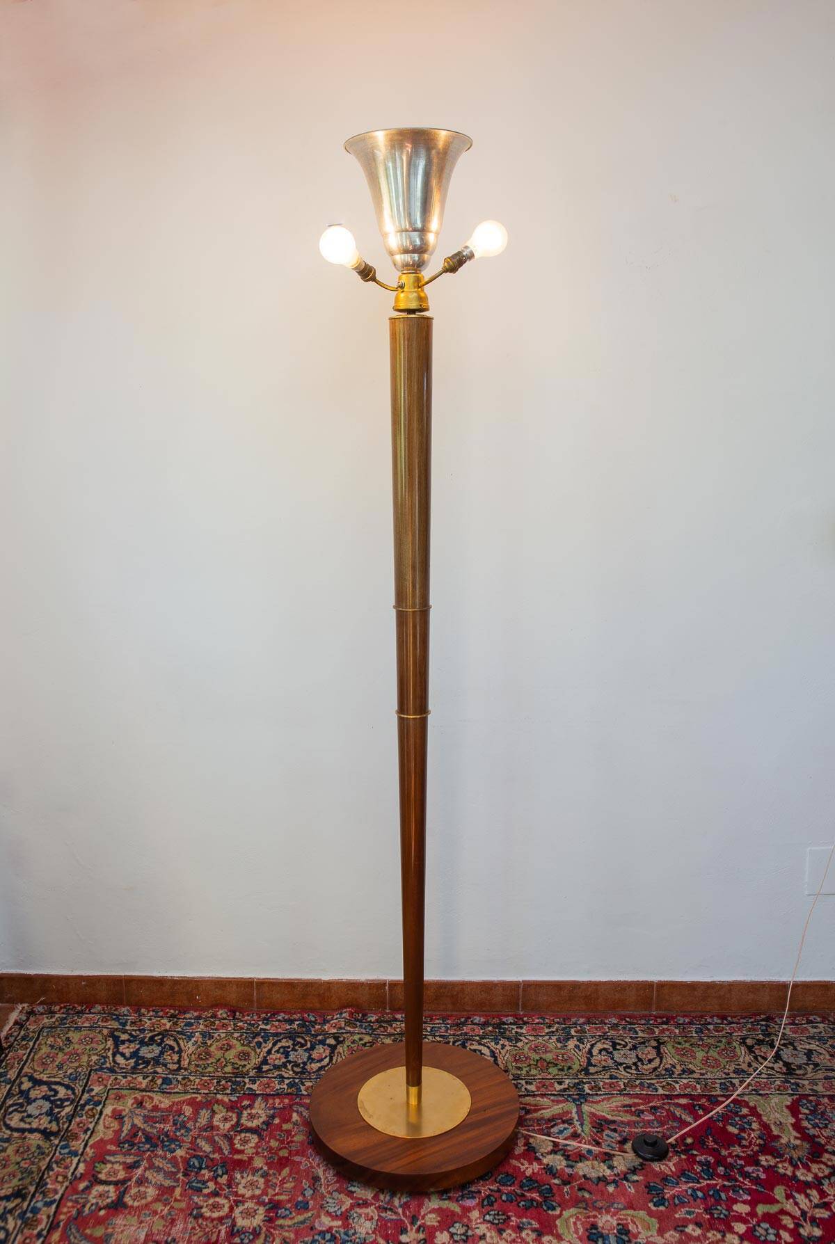Large Art Deco floor lamp circa 1930 (185 cm)