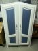 Dressing Room Revamped White/ Denim Fabric (Country Style - Shabby Chic)