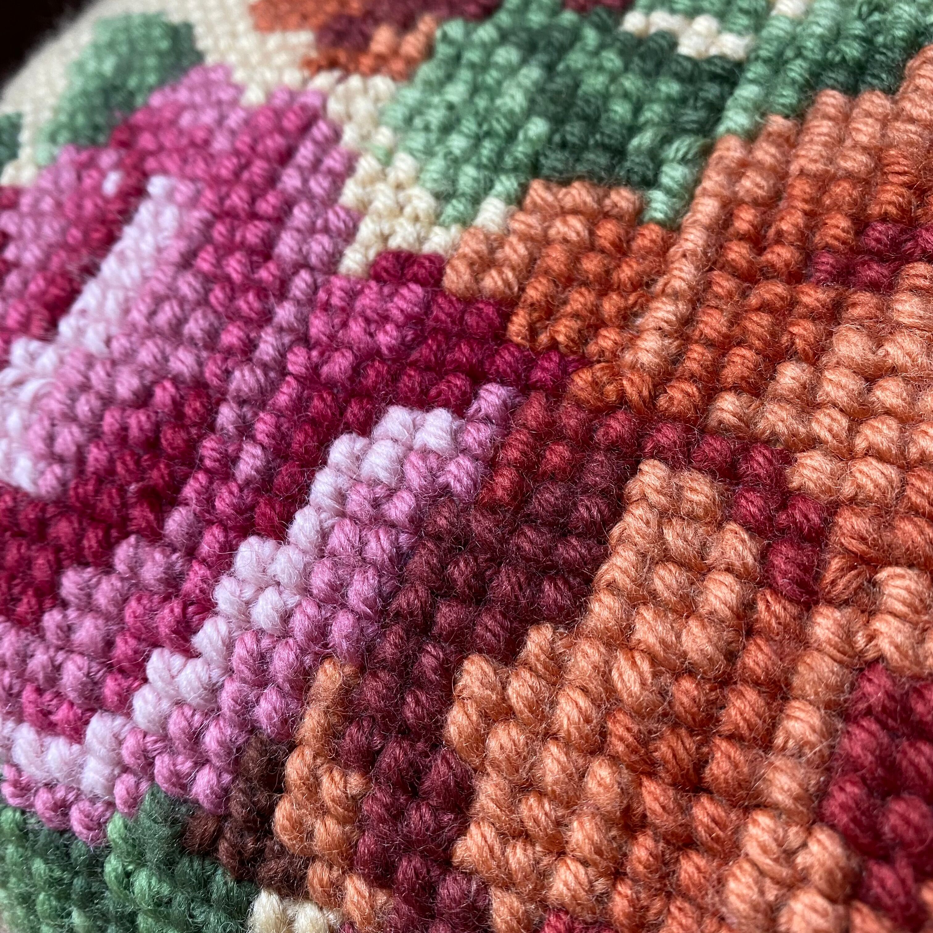 Vintage canvas cushion