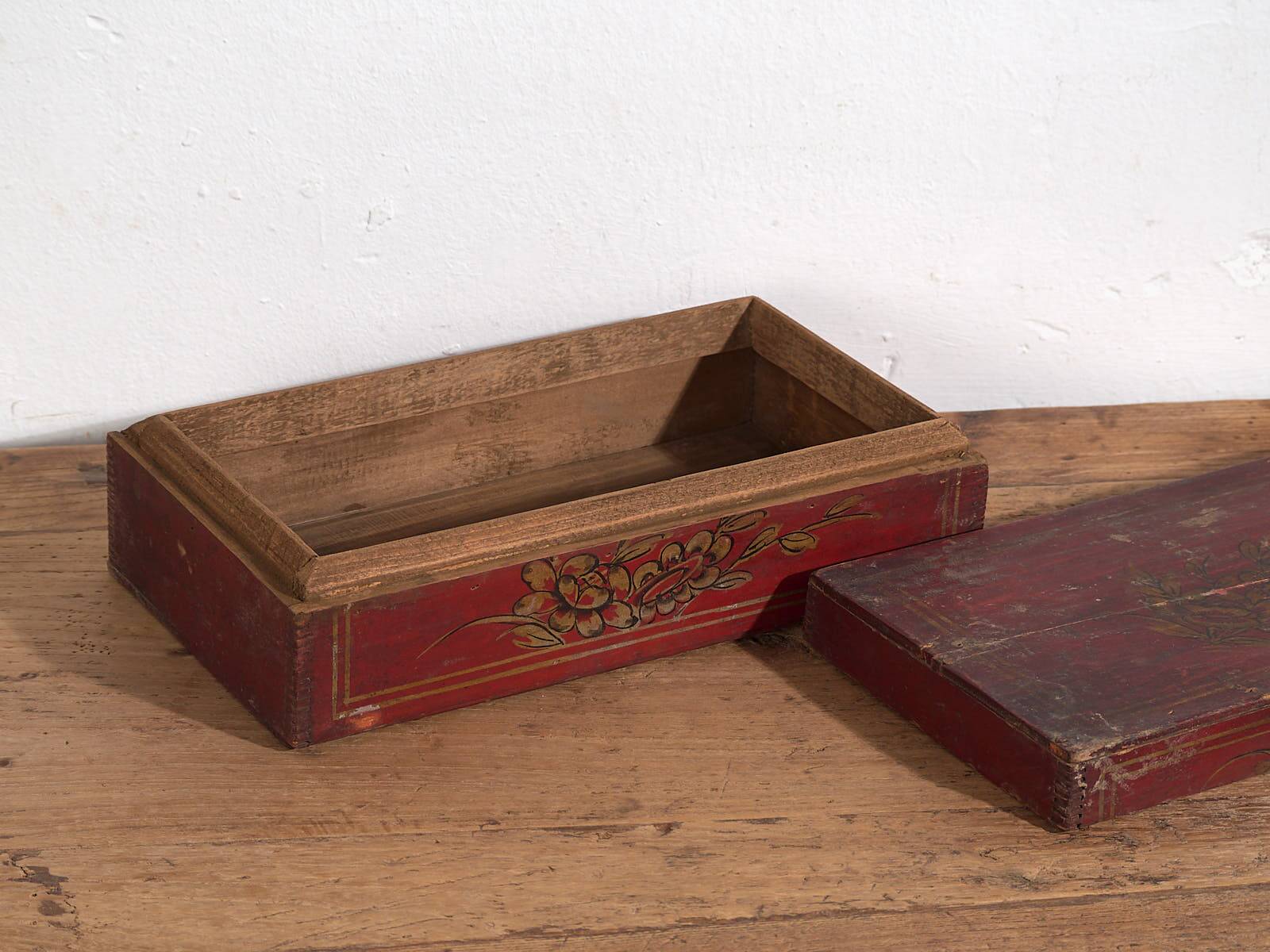 Antique Red Asian Box (c.1900) #13