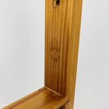 Vintage Ikea pine accordion folding wall lamp, 1980s