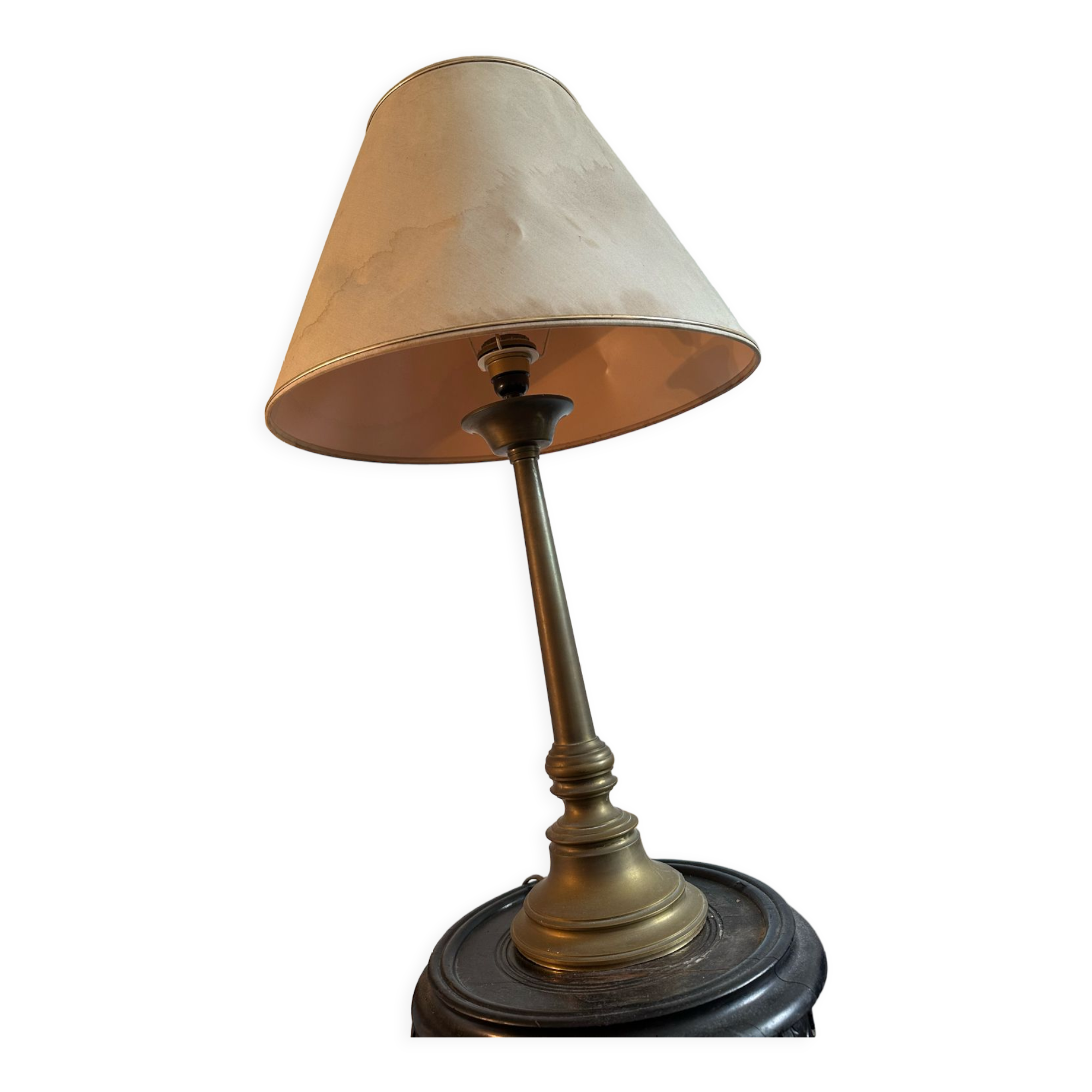Large 70's brass lamp