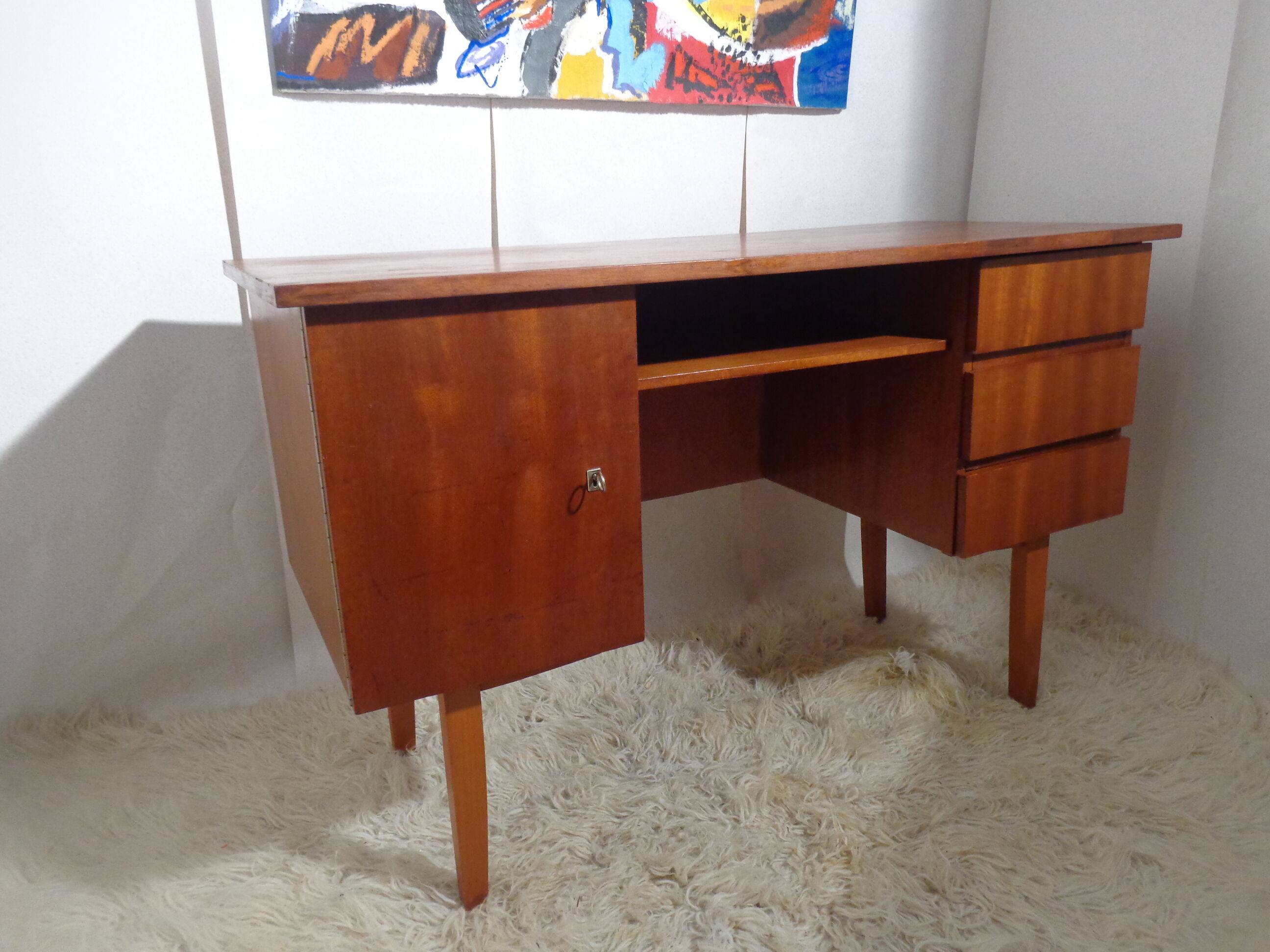 Vintage office of the 60s golden oak