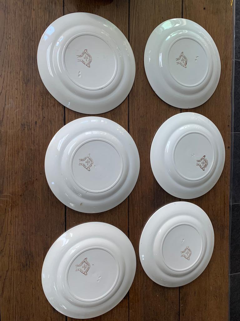 Series of 6 flat plates POP UP CHRISTMAS 2022